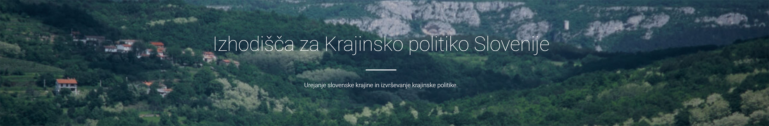 Praktikum  Izhodišča za Krajinsko politiko 2019